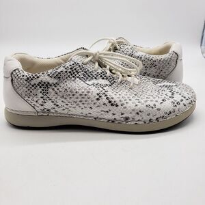 Alegria Shoes Womens Size 40 Snake Print Leather Comfort Walking ESS-757